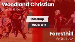 Matchup: Woodland Christian vs. Foresthill  2018