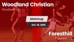 Matchup: Woodland Christian vs. Foresthill  2019