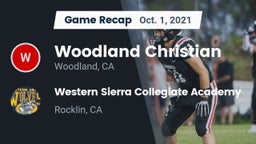 Recap: Woodland Christian  vs. Western Sierra Collegiate Academy 2021