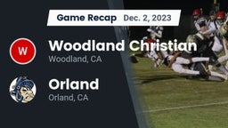 Recap: Woodland Christian  vs. Orland  2023