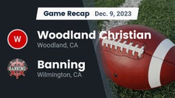 Recap: Woodland Christian  vs. Banning  2023