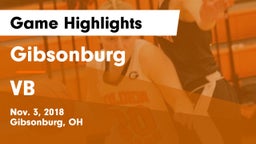 Gibsonburg  vs VB Game Highlights - Nov. 3, 2018