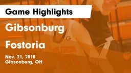 Gibsonburg  vs Fostoria  Game Highlights - Nov. 21, 2018