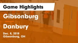 Gibsonburg  vs Danbury  Game Highlights - Dec. 8, 2018