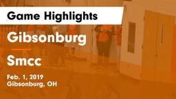 Gibsonburg  vs Smcc Game Highlights - Feb. 1, 2019