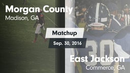 Matchup: Morgan County High S vs. East Jackson  2016