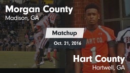 Matchup: Morgan County High S vs. Hart County  2016
