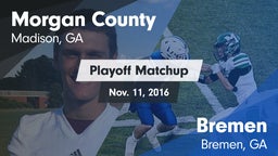 Matchup: Morgan County High S vs. Bremen  2016