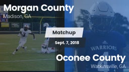 Matchup: Morgan County High S vs. Oconee County  2018