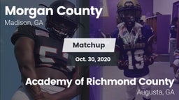 Matchup: Morgan County High S vs. Academy of Richmond County  2020
