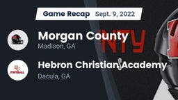 Recap: Morgan County  vs. Hebron Christian Academy  2022
