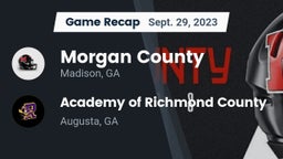 Recap: Morgan County  vs. Academy of Richmond County  2023