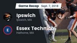 Recap: Ipswich  vs. Essex Technical  2018