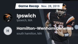 Recap: Ipswich  vs. Hamilton-Wenham Generals 2019