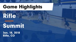 Rifle  vs Summit  Game Highlights - Jan. 18, 2018