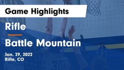 Rifle  vs Battle Mountain  Game Highlights - Jan. 29, 2022