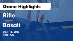 Rifle  vs Basalt  Game Highlights - Dec. 16, 2023