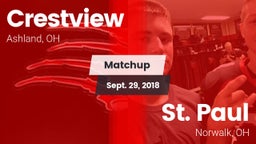 Matchup: Crestview High vs. St. Paul  2018