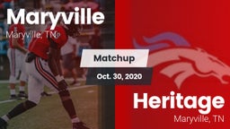 Matchup: Maryville High vs. Heritage  2020