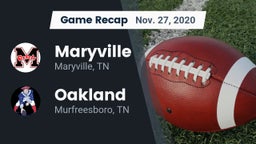 Recap: Maryville  vs. Oakland  2020