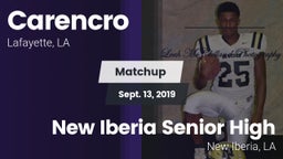 Matchup: Carencro  vs. New Iberia Senior High 2019