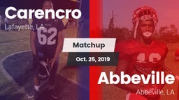 Matchup: Carencro  vs. Abbeville  2019