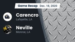 Recap: Carencro  vs. Neville  2020