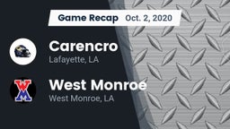 Recap: Carencro  vs. West Monroe  2020