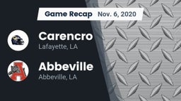 Recap: Carencro  vs. Abbeville  2020