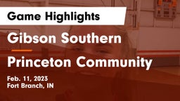 Gibson Southern  vs Princeton Community  Game Highlights - Feb. 11, 2023