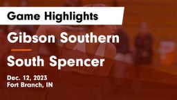 Gibson Southern  vs South Spencer  Game Highlights - Dec. 12, 2023