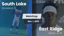 Matchup: South Lake High vs. East Ridge  2019