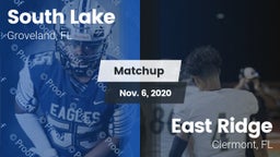 Matchup: South Lake High vs. East Ridge  2020