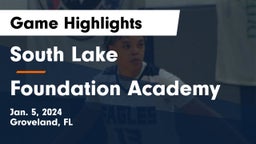 South Lake  vs Foundation Academy  Game Highlights - Jan. 5, 2024