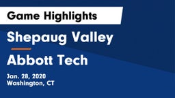 Shepaug Valley  vs Abbott Tech Game Highlights - Jan. 28, 2020