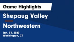 Shepaug Valley  vs Northwestern Game Highlights - Jan. 31, 2020