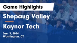Shepaug Valley  vs Kaynor Tech  Game Highlights - Jan. 3, 2024