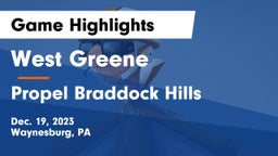 West Greene  vs Propel Braddock Hills  Game Highlights - Dec. 19, 2023