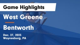 West Greene  vs Bentworth  Game Highlights - Dec. 27, 2023