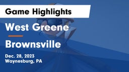 West Greene  vs Brownsville Game Highlights - Dec. 28, 2023