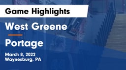 West Greene  vs Portage  Game Highlights - March 8, 2022