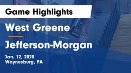 West Greene  vs Jefferson-Morgan  Game Highlights - Jan. 12, 2023