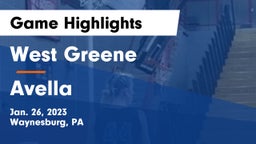 West Greene  vs Avella  Game Highlights - Jan. 26, 2023