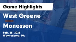 West Greene  vs Monessen  Game Highlights - Feb. 25, 2023
