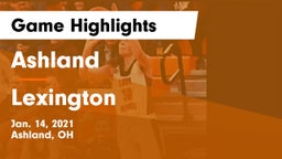 Ashland  vs Lexington  Game Highlights - Jan. 14, 2021