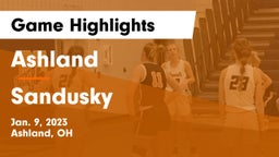 Ashland  vs Sandusky  Game Highlights - Jan. 9, 2023