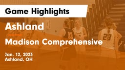 Ashland  vs Madison Comprehensive  Game Highlights - Jan. 12, 2023