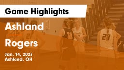 Ashland  vs Rogers  Game Highlights - Jan. 14, 2023