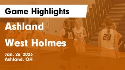 Ashland  vs West Holmes  Game Highlights - Jan. 26, 2023