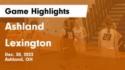 Ashland  vs Lexington  Game Highlights - Dec. 30, 2023